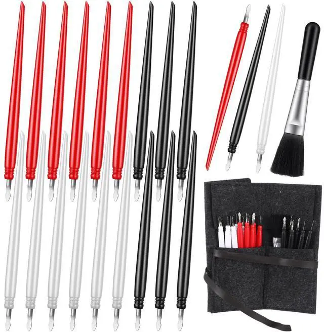 Main image of 20pcs Scratch Art Tools Scratch Art Stylus Sticks Tools for Adults with Bag Scratchs Arts Pen with Clean Brush Scratching Drawing Color Pens Paper Painting Scratchboard Crafts Set