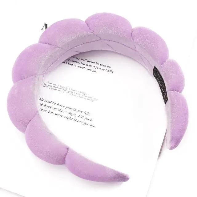 Alt view image 3 of 6 - Spa Headband for Washing Face Makeup Skincare Soft Sponge Hair band