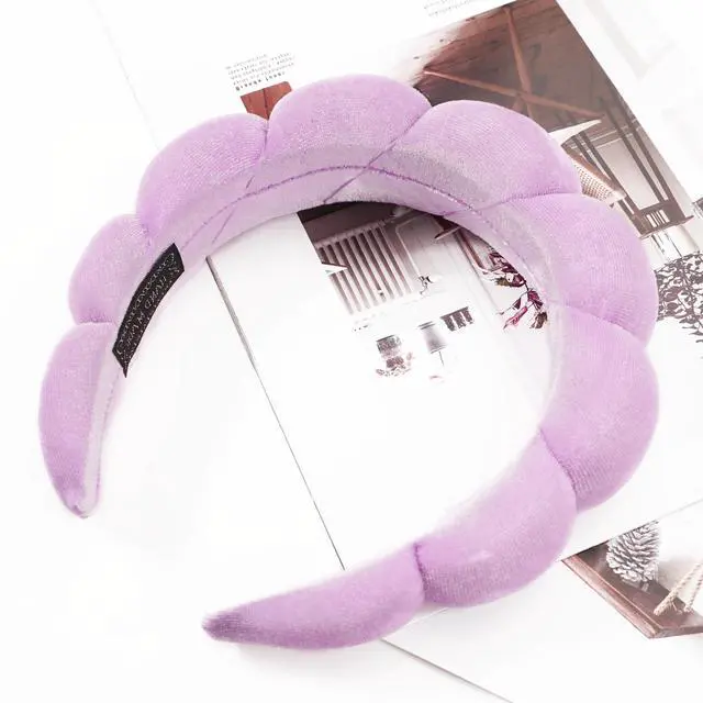Alt view image 5 of 6 - Spa Headband for Washing Face Makeup Skincare Soft Sponge Hair band