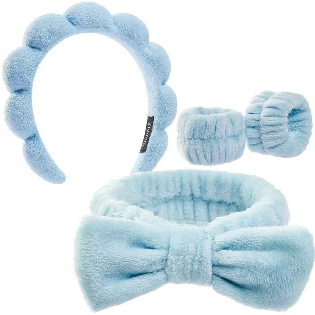 Main image of Headbands for Women - Spa Headband and Wristband Set - Headband for Washing Face,Facial Mask,Makeup and Skin Care,Gifts for Women and Teen Girl Gifts Trendy Stuff