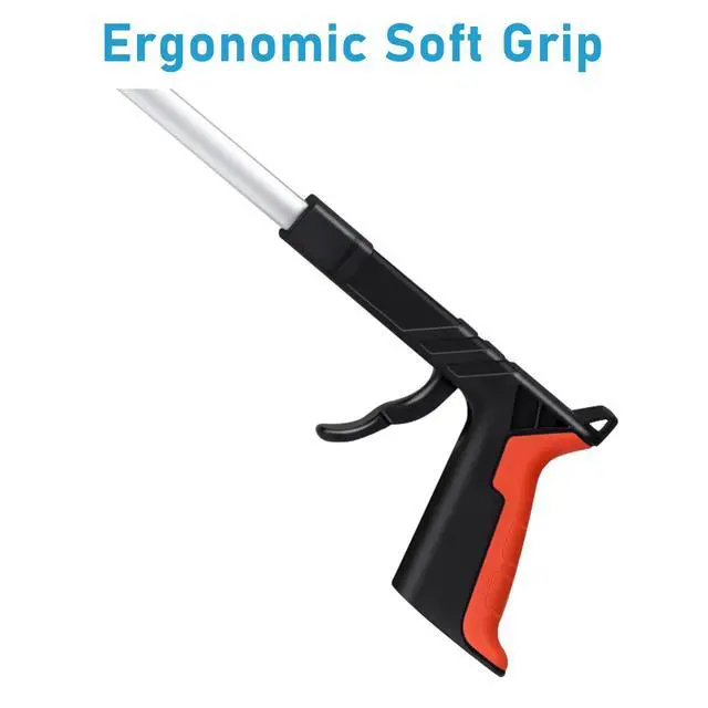 Alt view image 6 of 7 - Grabber Reacher Tool, Orange, 32", Foldable