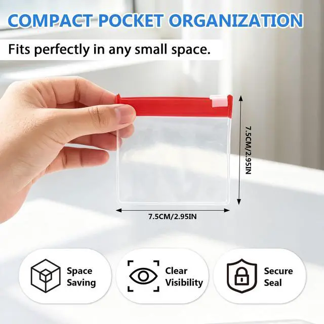 Alt view image 3 of 7 - Self Sealing Medicine Bags, 2026 New Waterproof Pill Pouch Set, 14 PCS Self Sealing Zipper Medicine Bags, Reusable Pill Pouches for Travel, Pill Organizer for Medicine Vitamins Small Items Daily Use