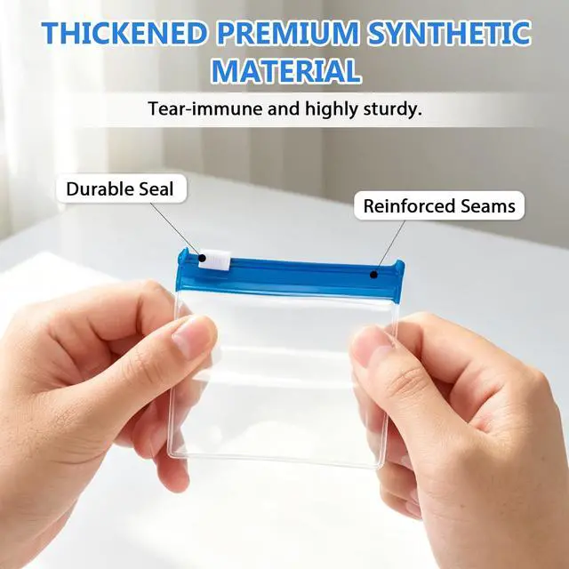 Alt view image 6 of 7 - Self Sealing Medicine Bags, 2026 New Waterproof Pill Pouch Set, 14 PCS Self Sealing Zipper Medicine Bags, Reusable Pill Pouches for Travel, Pill Organizer for Medicine Vitamins Small Items Daily Use