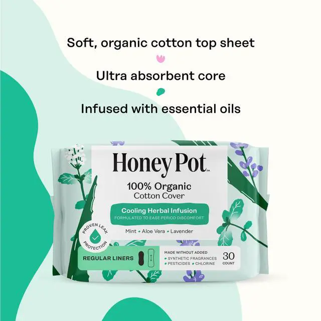 Alt view image 4 of 7 - Cooling Herbal - Panty Liners for Women
