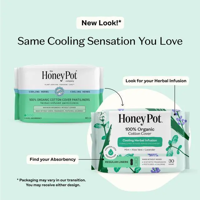 Alt view image 2 of 7 - Cooling Herbal - Panty Liners for Women