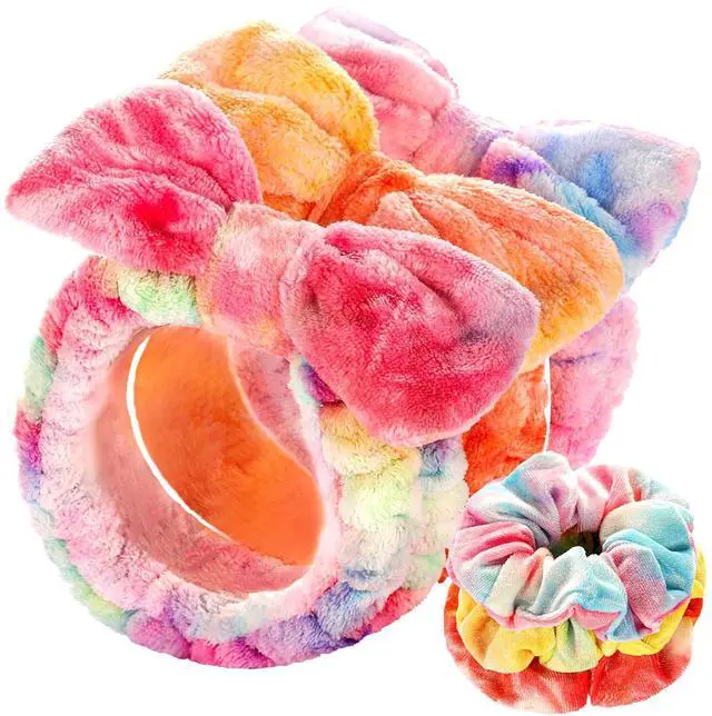 Main image of Spa Headband, 6pcs Makeup Headbands & Hair Ties, for Women Girls