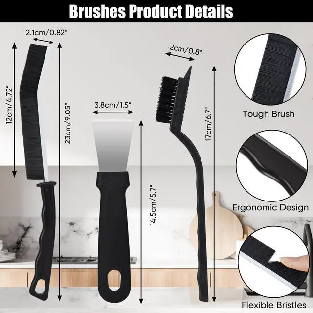 Alt view image 5 of 6 - 8Pack Crevice Cleaning Brush Set
