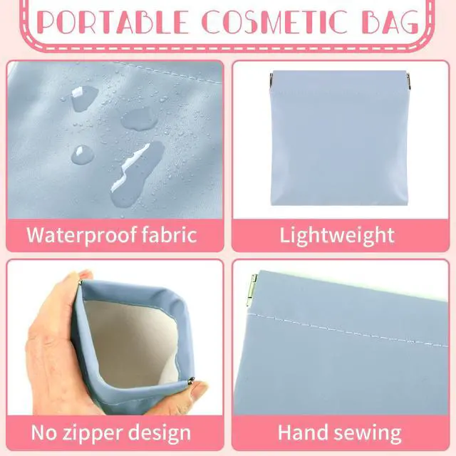 Alt view image 3 of 7 - 6PCS Makeup Bag Organizer,Aesthetic Hair Tie Organizer, Lipstick Bag