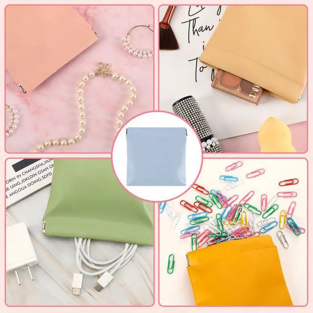 Alt view image 6 of 7 - 6PCS Makeup Bag Organizer,Aesthetic Hair Tie Organizer, Lipstick Bag