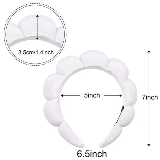 Alt view image 6 of 6 - Spa Headband for Washing Face Makeup Skincare Soft Sponge Hair band