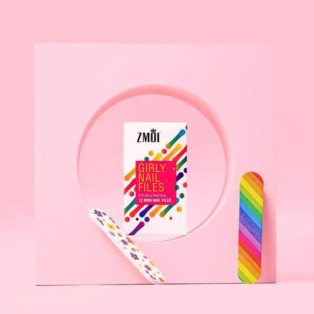 Alt view image 5 of 6 - (1 Dozen) Colorful Girly Mini Emery Board Nail Files