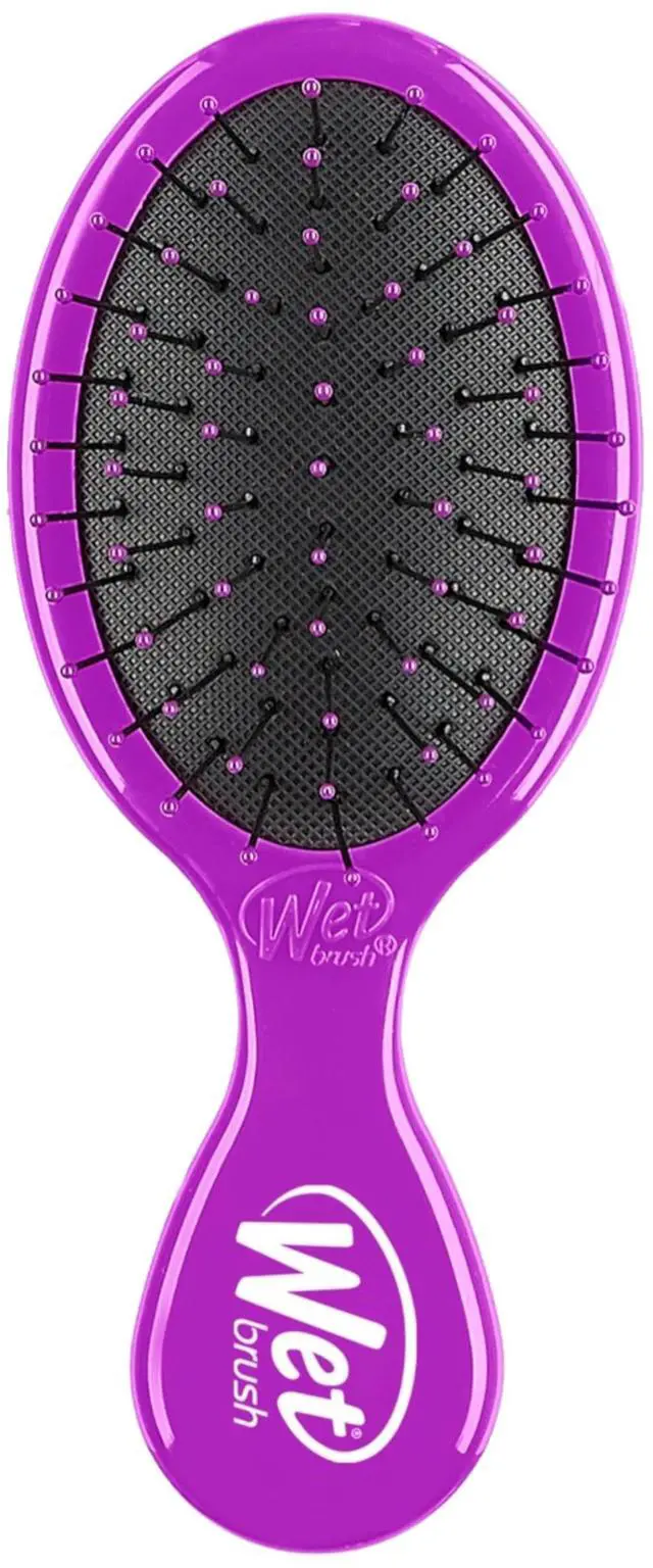 Main image of Mini Detangler Hair Brush, Pink - Detangling Travel Hair Brush - Ultra-Soft IntelliFlex Bristles Glide Through Tangles with Ease - Pain-Free - All Hair Types