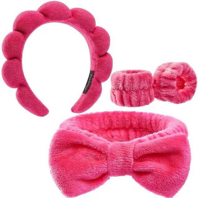 Main image of Headbands for Women - Spa Headband and Wristband Set - Headband for Washing Face,Facial Mask,Makeup and Skin Care,Gifts for Women and Teen Girl Gifts Trendy Stuff