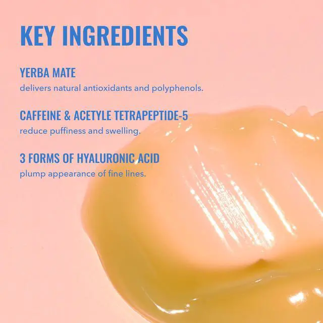 Alt view image 3 of 7 - Yerba Mate Wake Up Eye Gel, Caffeine Under Eye Cream, 15 ml