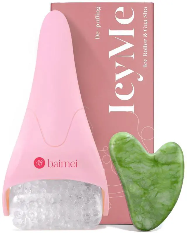 Main image of IcyMe Ice Roller for Face & Gua Sha Set, Depuff & Migraine Relief