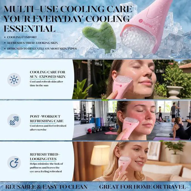 Alt view image 4 of 7 - IcyMe Ice Roller for Face & Gua Sha Set, Depuff & Migraine Relief