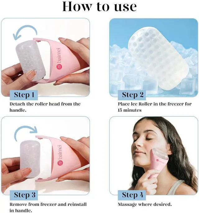 Alt view image 5 of 7 - IcyMe Ice Roller for Face & Gua Sha Set, Depuff & Migraine Relief