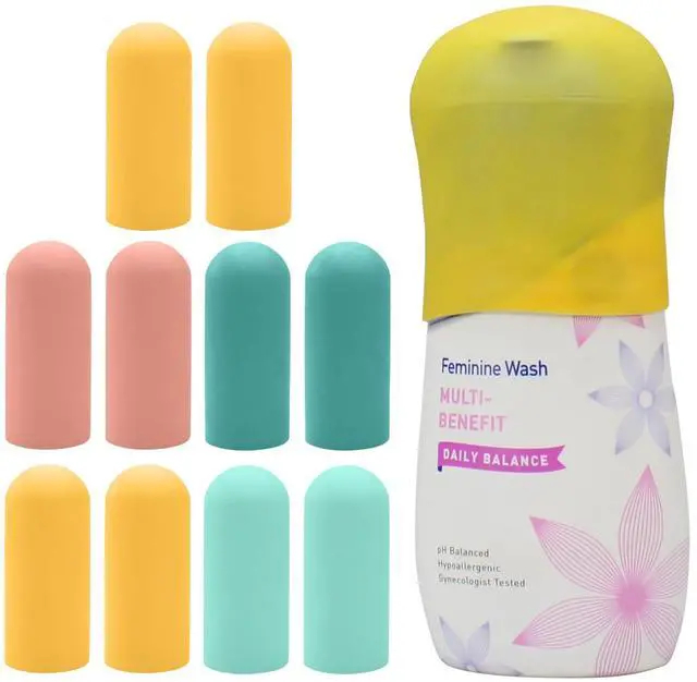 Main image of 10 Pack Silicone Bottle Covers Travel Essentials for Women Men, Beach Vacation Essentials, Travel Size Toiletries Accessories, Cruise Ship Essentials 2025, Must Haves, Leak Proofing