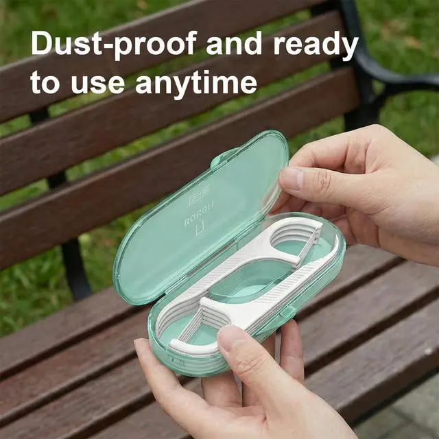 Alt view image 4 of 7 - Travel Dental Floss Case, Portable Flossers Picks 12 Packs