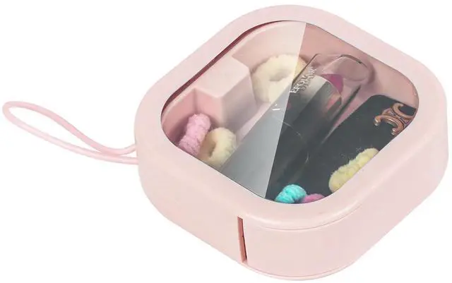 Main image of Hair Tie Organizer, Small Portable Hair Accessories Storage Can Be Stackable Or Hung On The Wall, Small Items Holder Hair Tie Organizer for Jewelry Hair Stuff Hair Clip Cotton Swab