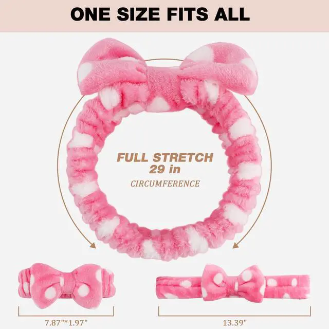 Alt view image 2 of 7 - 8pcs Spa Headband, Christmas Stocking Stuffers for Teen Girls Women