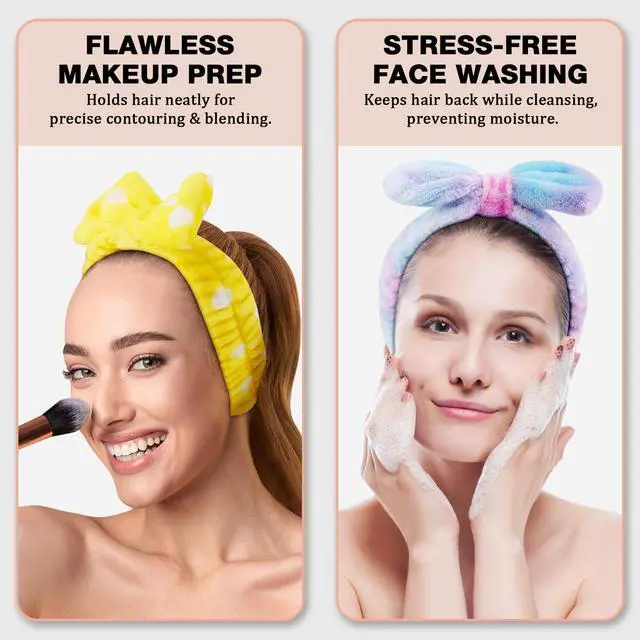 Alt view image 7 of 7 - 8pcs Spa Headband, Christmas Stocking Stuffers for Teen Girls Women