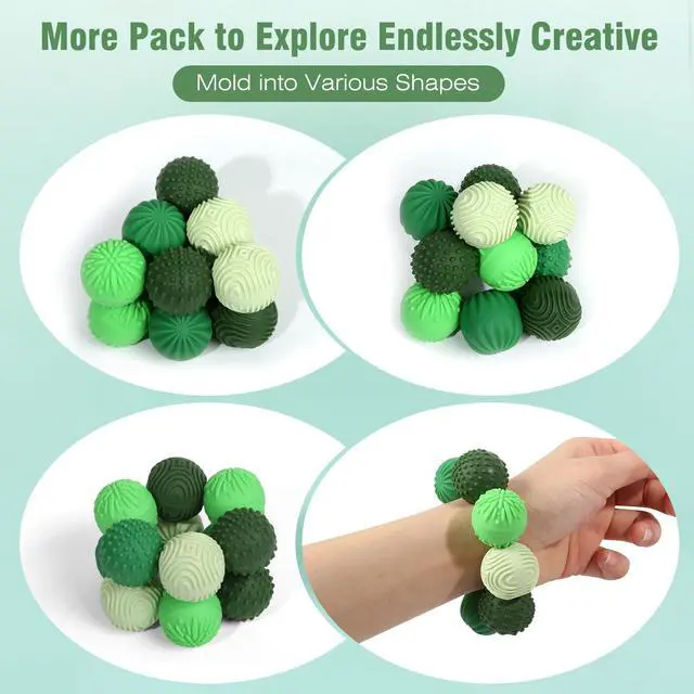 Alt view image 6 of 6 - Silicone Magnetic Balls Fidgets Toys for Adults Teens 4PCS