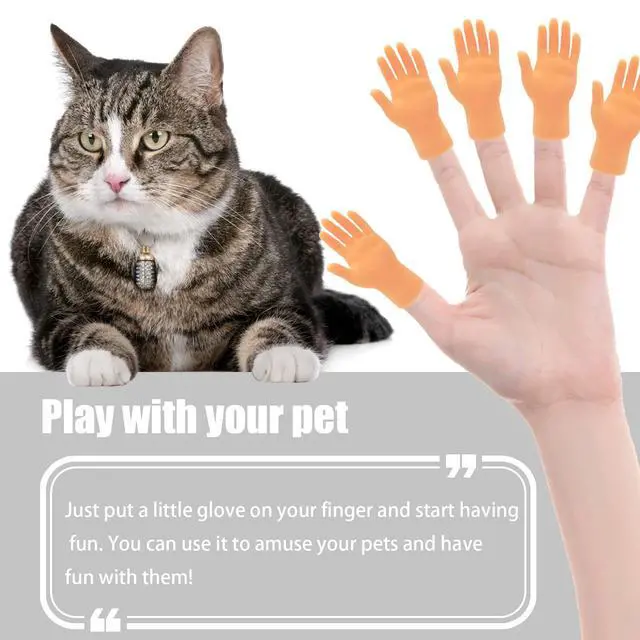 Alt view image 6 of 7 - 14 Pcs Tiny Finger Hands,Premium Rubber Mini Tiny Finger Hands,Flat Hand Style Mini Hand Finger Puppets for Puppet Show,Gag Performance,Party Favors