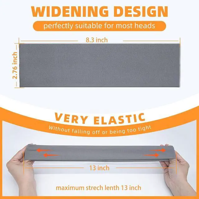 Alt view image 4 of 6 - Headbands for Women 8PCS, Summer-Exclusive Elastic Non Slip Hair Head Bands