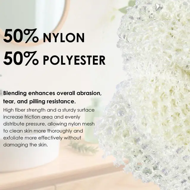 Alt view image 7 of 7 - Hygienic Body Cleansing Scrubber with Exfoliating Net Sponge Case,Pack of 2