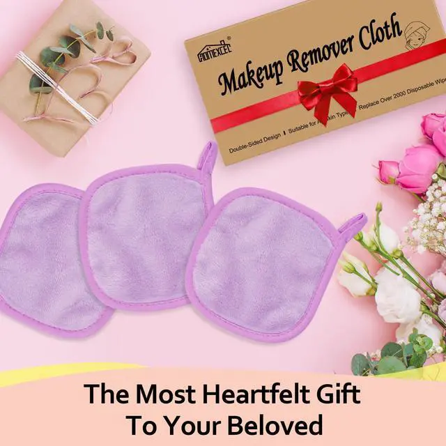 Alt view image 7 of 7 - Makeup Remover Cloth 12 Pack Reusable Makeup Remover Pads Washable