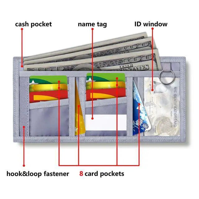 Alt view image 3 of 7 - Kids Wallets for Boys With Coin Pocket, Wallets for Kids Ages 4-18, Toddler Trifold Truck Wallet With 9 Card Holders,Novelty Wallet for Childrens Birthday Gifts