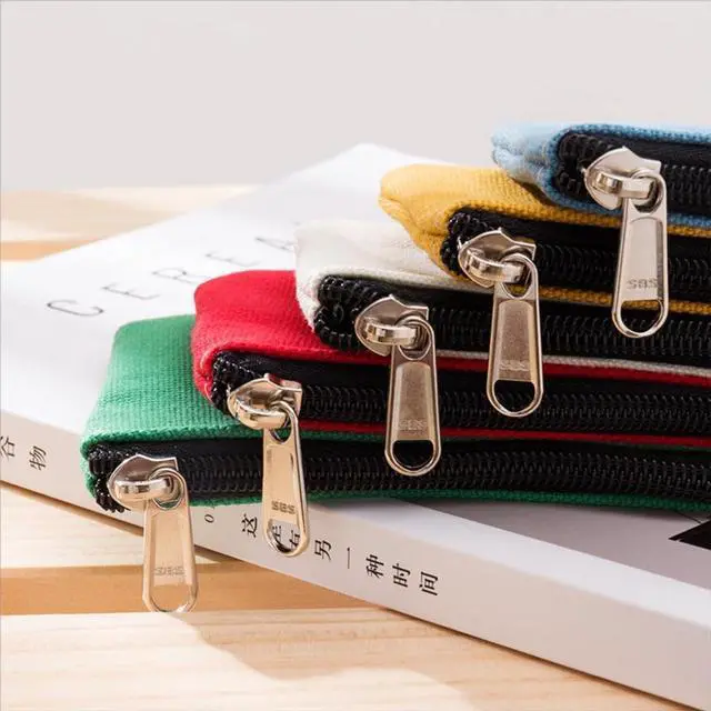 Alt view image 5 of 6 - 6 Pack Canvas Coin Purse 3.1x5.1in Multi Colors
