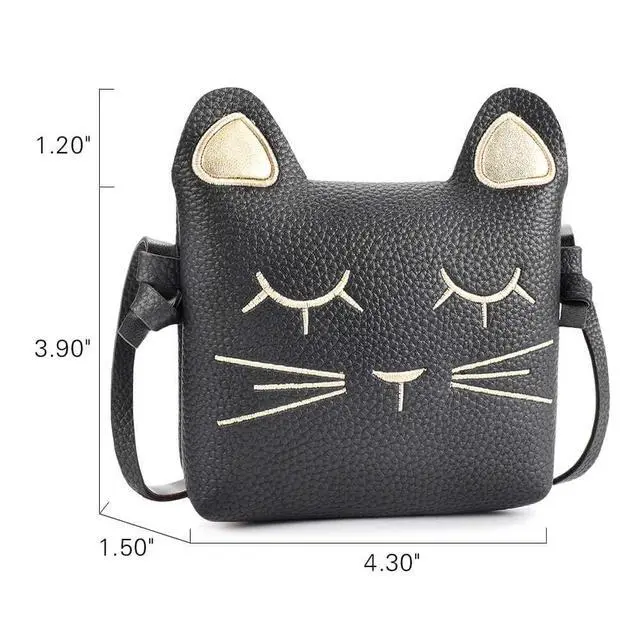 Alt view image 2 of 5 - Kids Cat Purse for Little Girls Toddlers Wallet Crossbody Bag