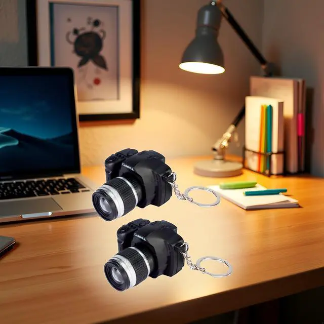 Alt view image 6 of 7 - 2pcs Camera Keychain with Sound, Key Ring Decor Bag Wallet Pendant, Mini Camera Design Keychain Key Chain Pendant Creative GiftCute Novelty Ring Child Toy Kids Key Chain Decorative