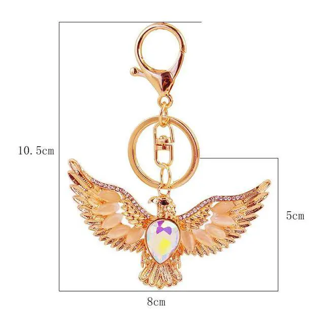 Alt view image 3 of 5 - Creative Eagle Design Cute Sparkling Keychain Funny Key Chain Keyring Bag Wallet Accessories for Women