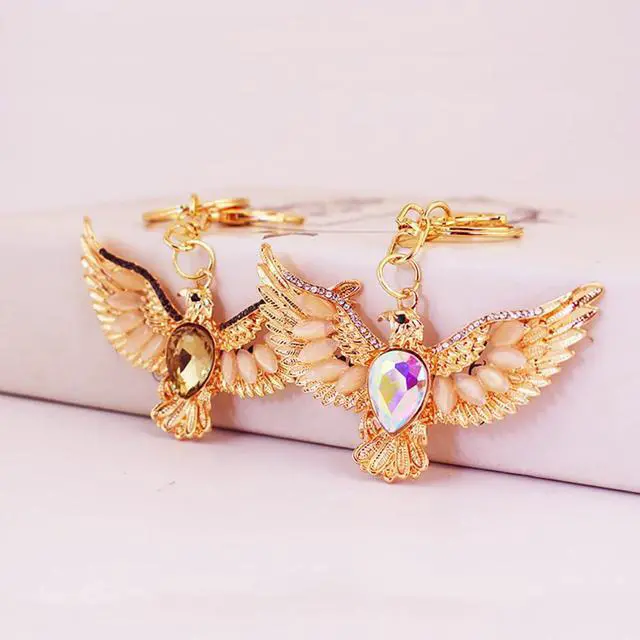 Alt view image 5 of 5 - Creative Eagle Design Cute Sparkling Keychain Funny Key Chain Keyring Bag Wallet Accessories for Women