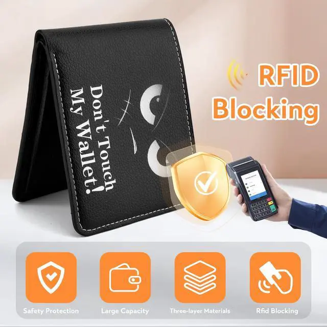 Alt view image 4 of 6 - Kids Wallets for Boys Girls Teen, Birthday Gift for 5 6 7 8 9 10 11 12 13 14 Year Old Boys, Cool Rfid Blocking Kid Wallet With Zipper Coin Pocket, Novelty Wallet for Kids Christmas/Birthday Gift