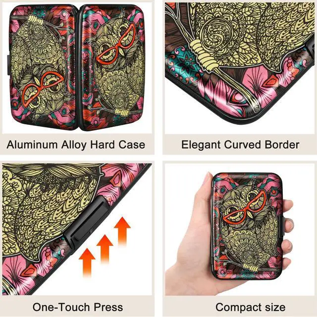 Alt view image 3 of 7 - RFID Aluminum Wallet Credit Card Protector Case Holder for Men Women