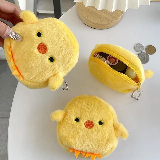 Alt view image 2 of 7 - Yellow Cute Cartoon Coin Purse,Creative Chicken Bag for Mini Zipper Purse Wallets Women's Coin Purses and Pouches Wallets, Card Cases and Money Organizers