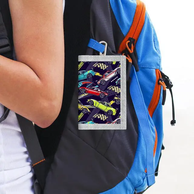 Alt view image 4 of 6 - Kids Wallets for Boys Teen,Cheap RFID Trifold wallet for 4-18 Ages,Toddler/Youth Wallet for kids with Zipper Coin Pocket,Kids Festivals gifts,Birthday Gifts Wallet-QC0014