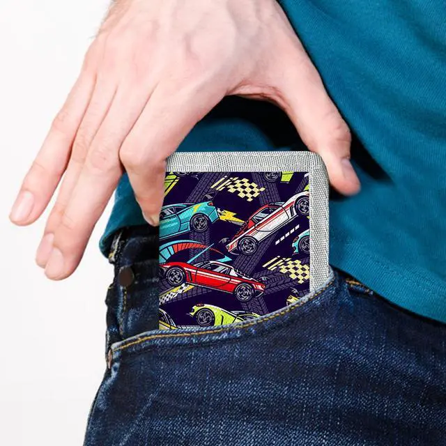 Alt view image 5 of 6 - Kids Wallets for Boys Teen,Cheap RFID Trifold wallet for 4-18 Ages,Toddler/Youth Wallet for kids with Zipper Coin Pocket,Kids Festivals gifts,Birthday Gifts Wallet-QC0014
