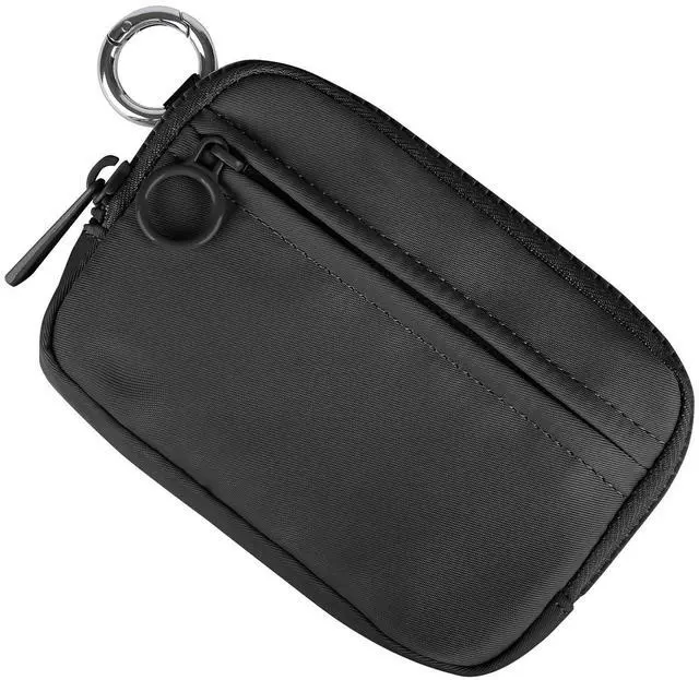 Alt view image 2 of 7 - The Iris Wallet Zipper Mini Coin Purse Keychain ID Holder Wallet