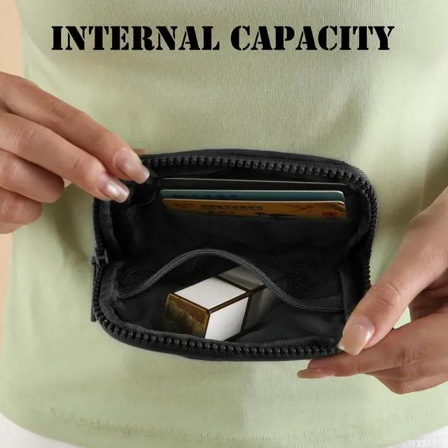 Alt view image 5 of 7 - The Iris Wallet Zipper Mini Coin Purse Keychain ID Holder Wallet