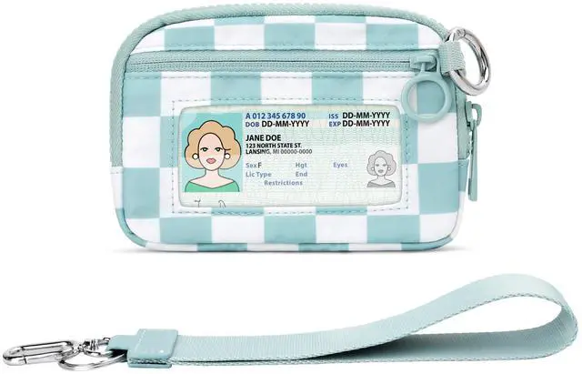 Main image of Wristlet Keychain Wallet for Women, Iris Small Change Purse for Coins