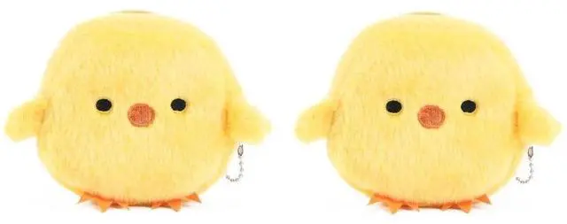 Main image of 2Pcs Yellow Cute Cartoon Coin Purse,Creative Chicken Fruit Shape Bag for Girls Mini Zipper Purse Wallets Women's Coin Purses and Pouches,Wallets,Card Cases and Money Organizers,Gift for Girls or Women