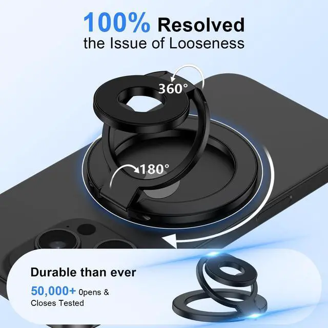 Alt view image 6 of 7 - Magnetic Phone Ring Holder for Samsung Galaxy S26 Ultra S25 FE S24 Ultra