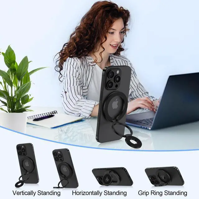 Alt view image 7 of 7 - Magnetic Phone Ring Holder for Samsung Galaxy S26 Ultra S25 FE S24 Ultra
