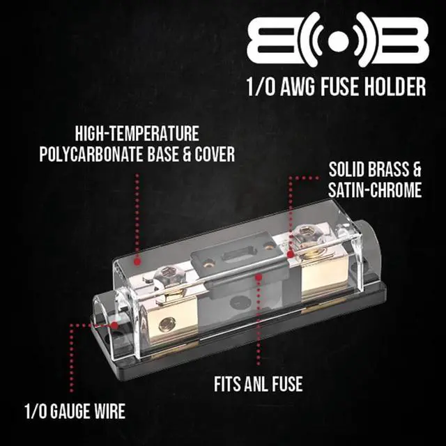 Alt view image 4 of 5 - Belva True 1/0 Gauge AWG Premium CCA Dual Amplifier Wiring Kit Without RCA Cable - BPK0D RED