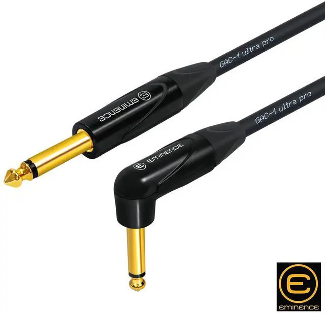 Alt view image 5 of 5 - 6 Foot - Gotham GAC-1 Ultra Pro - Premium, Low-Capacitance Guitar Bass Instrument Cable - with Straight to Angled 1/4 Inch Eminence Gold Plated Connectors